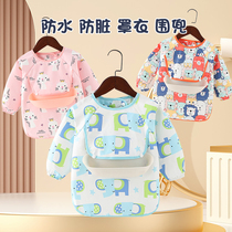 Baby eating cover pocket child waterproof and anti-dirty kindergarten apron anti-dresser spring and autumn thin baby pocket