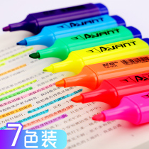 7 color fluorescent pens students with a label pen candy color set of marking pens fluorescent pens key paintings key colored pens strabble head eye striking marker pens colorful