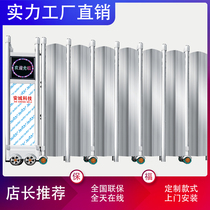 Factory direct sales stainless steel electric sealing door construction site courtyard aluminum alloy closed electric screen door