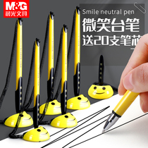 Morning bar pen fixed signature pen sticky table with rope anti-throw pen stroke with thread pen inserted in the front desk desk desktop sitting on the desktop of the pen bank counter desk sticking table business ball pen black