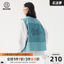 BEASTER Street Wear Little Devils Face American Retro waistcoat Reflective Tooling Vest Summer