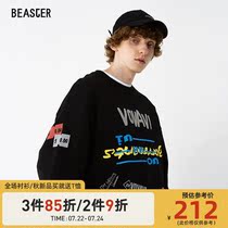 BEASTER x VOVAVI joint item long-sleeved sweater mens autumn and winter lovers fashion brand round neck loose top
