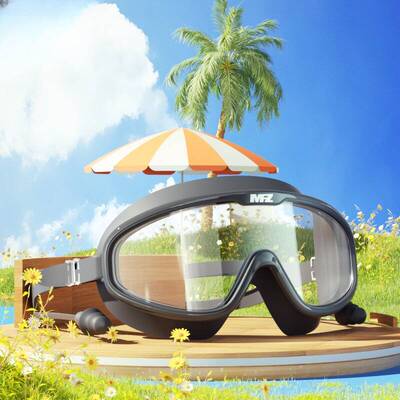 羙凡哲！防水防雾儿童游泳眼镜