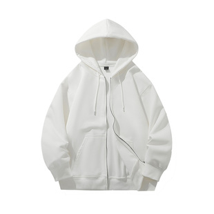 【清仓秒杀款480g银狐绒】加绒开衫连帽卫衣情侣同款宽松百搭上衣