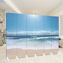 Screen partition wall bedroom living room small apartment hotel restaurant clubhouse modern simple mobile fabric fashion folding screen