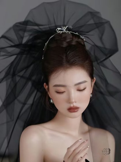 클라우드 횡단 원사 푹신한 원사 신부 스타일링 베일 머리 장식 검은 머리 액세서리 웨딩 액세서리 사진 스튜디오 여행 사진 클라우드 횡단 원사 푹신한 원사 신부 스타일링 베일 머리 장식 검은 머리 액세서리 웨딩 액세서리 사진 스튜디오 여행 사진