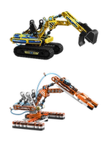 Brocan building blocks new hydraulic 100 variable manipulator excavators to assemble male girls Early education Puzzle Toys