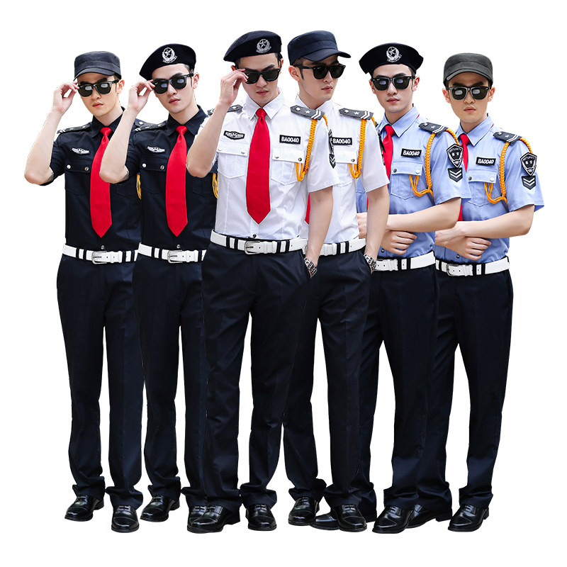 意佛多尼保安服短袖夏装工作服形象岗售楼部房产酒店安保制服套装