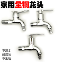 Washing machine Dual-purpose tap pure copper stainless steel old balcony hot and cold mop pool outdoor common garden Home