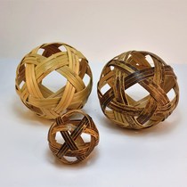 Pure handmade bamboo weaving bamboo bamboo ball photo photography bamboo products crafts decoration ball bamboo weaving handle creative ornaments