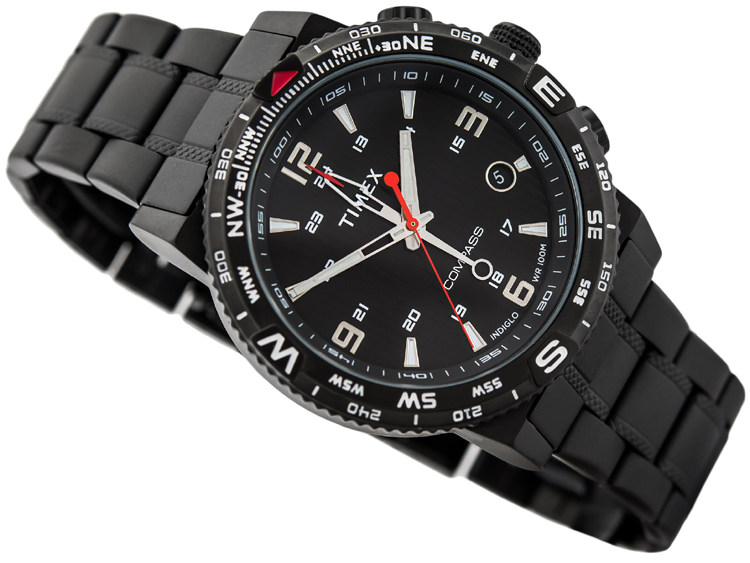 现货美国timex天美时指南针温度潮汐男表手表户外夜光军表t2n721