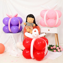 Balloon Gift Box Birthday Valentines Day Party Shop Celebrating Opening Anniversary Party Shop Window Room Balloon Decoration Arrangement