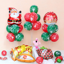 Christmas Printed Balloon Table Swing Table Flying KTV Party School Kindergarten Shop Christmas Atmosphere Decorative supplies