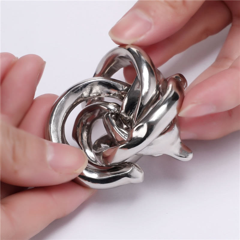 日本正品魔金益智解锁成人休闲解压玩具castpuzzle三维立体螺旋纹