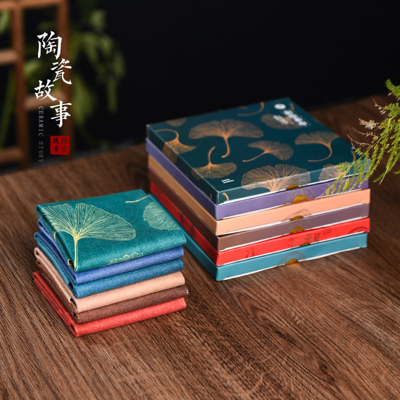 Story of pottery and porcelain tea towel thickening suction a pot of zen tea table cloth towel wipes coloured drawing or pattern of high - grade tea table cloth pad