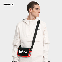 SUBTLE INDIE crossbody bag mens ins Tide small bag tide brand casual mens bag shoulder trend contrast color fanny pack ins