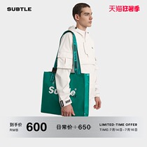 SUBTLE FEVER Tote bag female fashion brand fashion pvc handbag large capacity casual shoulder bag leather bag men