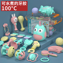 Newborn baby toy educational early education hand rattle 0-3-6 months baby 2 grip training teether can bite 1 year old