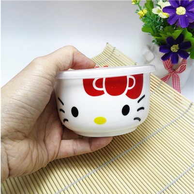 Small ipads porcelain ceramic preservation bowl with cover with sealing cover a single microwave rainbow such as bowl bento lunch box mercifully