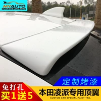 Honda Lingpai top wing sửa đổi đặc biệt sơn mài cửa sổ phía sau glass top wing Lingpai đuôi cánh ABS miễn phí đấm cánh cố định đuôi gió liền cốp honda city