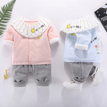 Baby spring clothes women foreign men autumn and winter thin cotton wear childrens coats childrens suits cotton baby clothes