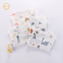 Newborn baby clothes spring and autumn summer thin monk underwear newborn cotton single piece baby autumn clothes single top