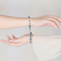Shanmenghai swearing couple bracelet a pair of sterling silver magnet woven hand rope male Lady long-distance love commemorative gift
