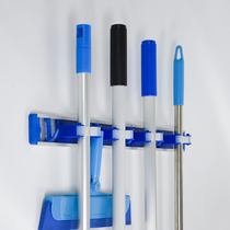 Strong load-bearing non-perforated mop adhesive hook hanger wall-mounted strong traceless storage rack mop artifact mop clip