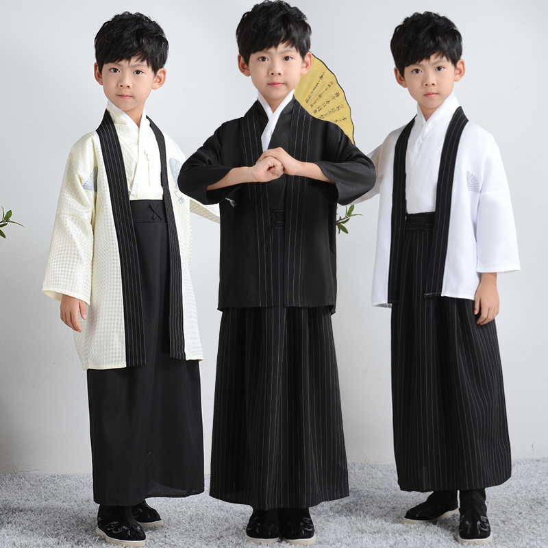 Costume Japanese children kimono boys and girls national bathrobe students chorus performance