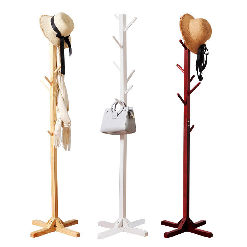 意木衣架创架简约时尚客厅室内服简易卧室式地实帽衣欧挂衣架子落_7折