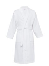 78 fold Derek Rose 2021 white cotton velour mens bathrobe