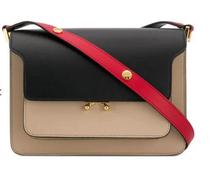 Marni 2021 new color-color leather shoulder bag