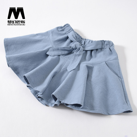 女童装2018新款女童短裤夏装薄款宝宝裙裤休