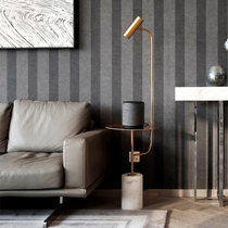 Nordic ins floor lamp marble metal coffee table vertical table lamp post-modern simple creative personality floor lamp