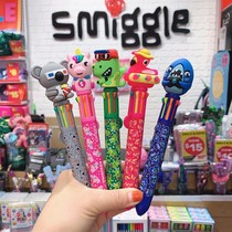 Australian Smiggle elementary school student 8-color ballpoint pen rainbow mark pen children cartoon stationery pedestrian start season