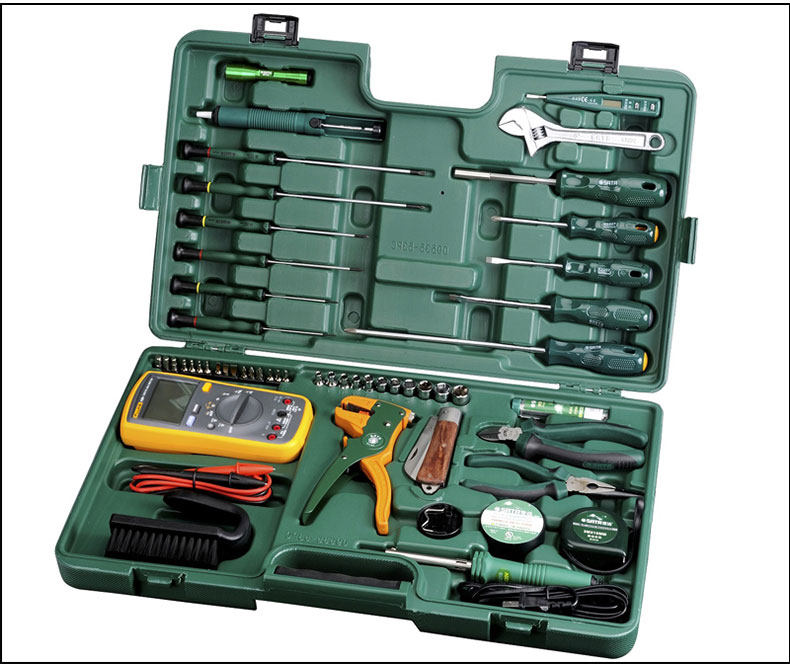 世达工具箱组合套装电讯工具电子维修电工专业级家用组套09536