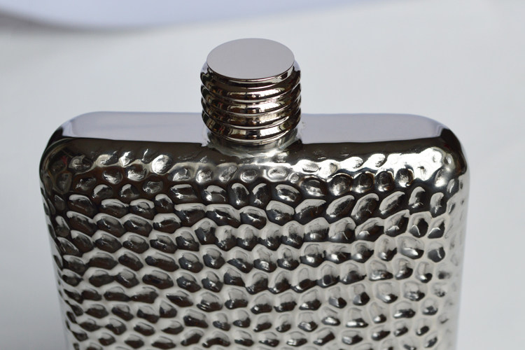 6盎司304不锈钢军酒壶 出口德国随身户外便携扁水壶 金属旅行酒瓶