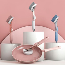 Kitchen automatic filling Brush pan artifact multifunctional long handle cleaning pot washing bowl brush lazy sink stove decontamination brush