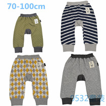 Japanese childrens clothing autumn and winter air cotton long pants external pants large PP pants Neri pure cotton pants baby baby 0-3 years old