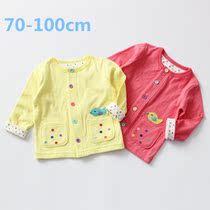 Thousands of girls coat Children Baby flower cotton top childrens wear new childrens round neck casual clothes