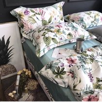 60s long-staple cotton tribute satin cotton garden hipster four-piece cotton quilt cover sheets 1 8m bedding