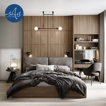 Xixian tatami custom modern simple whole tatami floor bed custom bookcase wall wall panel stepping rice customization