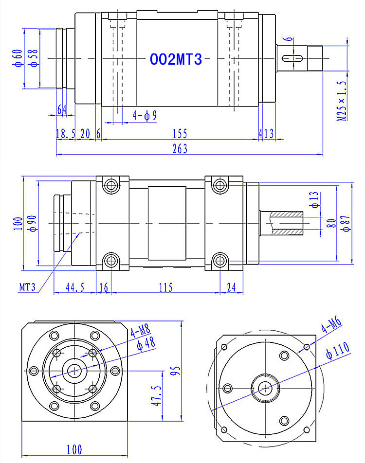 特价er25bt30mt3动力头轴承刀柄刀盘八爪钻孔车床机床搪铣主轴头
