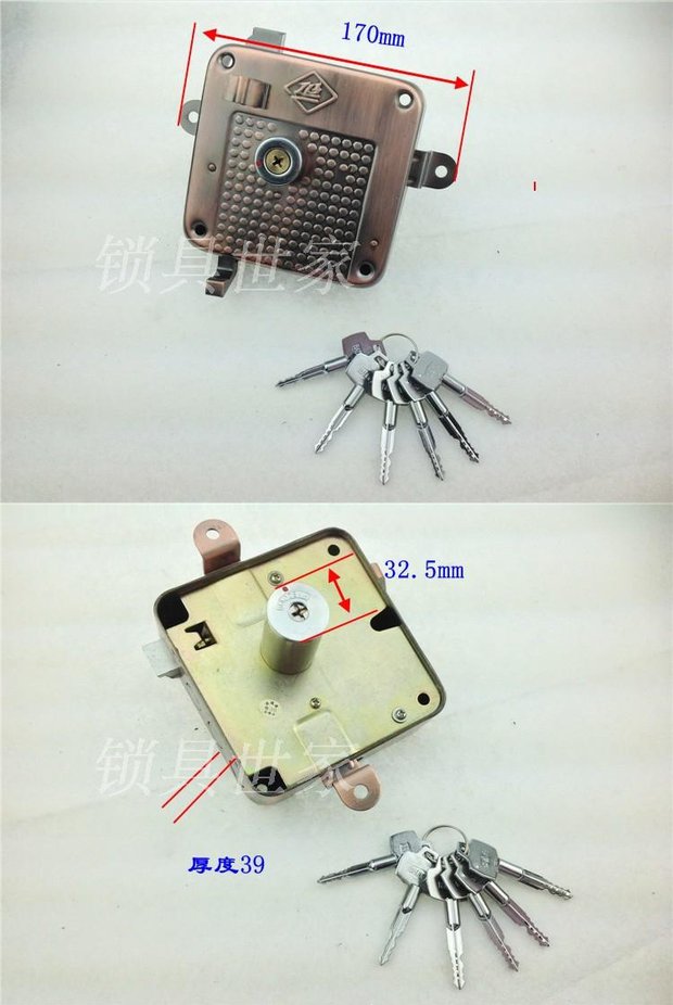 保德安大门锁保德安8885保德安88851保德安十字老式四方大门锁