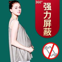 Radiation-proof clothing Pregnant womens clothing Silver fiber pregnancy play mobile phone computer protection belly to work large size four seasons