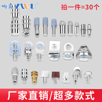 Glass bracket support furniture accessories wooden nail grain bracket partition drag suction cup 7-word support wardrobe wine cabinet laminate support