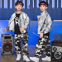 Childrens Street Dance Set Boys Hip Hop Show Handsome Coats Set Drum Watch Performance Clothes Personality Autumn Tide Costume
