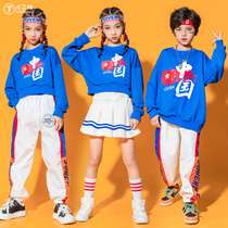New Years Day pupils hip-hop fit the costume style childrens hip-hop childrens clothing for men and women show tide serve sports suit