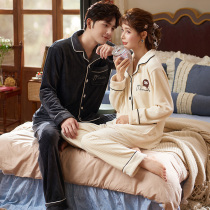 Princess Mark couple pajamas female island velvet autumn and winter coral velvet home clothing mens suit 2020 new spring and autumn