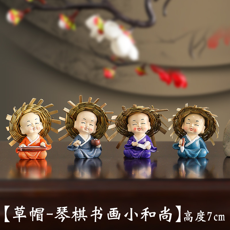 小坊主 中国式 置件 家庭装 飾品 小沙弥 装飾品 工芸品 美術品 株式会社 吉田法衣店白茶色極彩色一羽鳳凰 四季兼用 小型七条